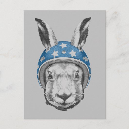 Rabbit Dareduivel Briefkaart (Voorkant)