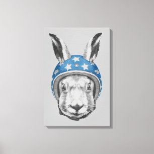 Rabbit Dareduivel Canvas Afdruk