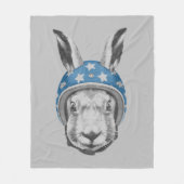 Rabbit Dareduivel Fleece Deken (Voorkant)