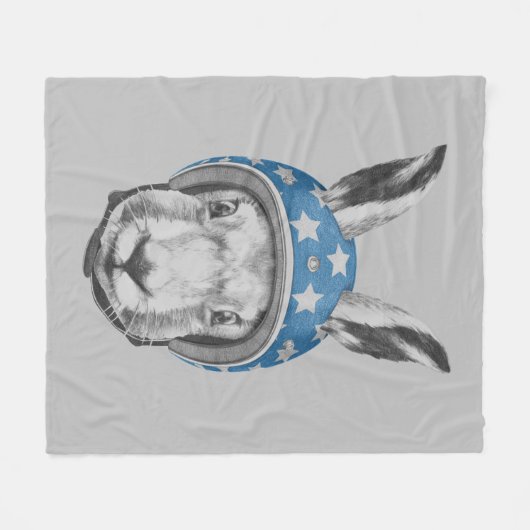 Rabbit Dareduivel Fleece Deken (Voorkant (Horizontaal))