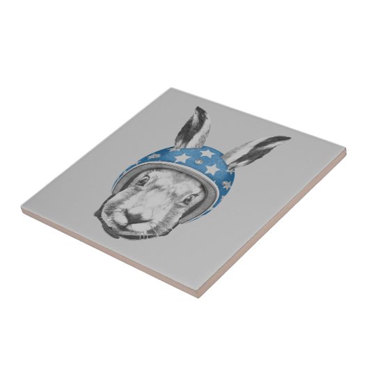 Rabbit Dareduivel Tegeltje (Zijkant)