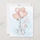 Rabbit Design | Bunny Lovers | Kid Birthday Kaart (Voorkant)