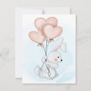 Rabbit Design   Bunny Lovers   Kid Birthday Kaart