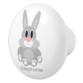 Rabbit Design Personalised Keramische Knop (Rechts)