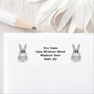 Rabbit Design Retouradres Etiket