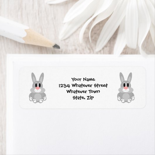 Rabbit Design Retouradres Etiket (Insitu)