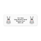Rabbit Design Retouradres Etiket (Voorkant)