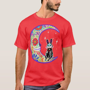 Rabbit Dia de Los Muertos Skeleton Sugar Skull T-S T-shirt