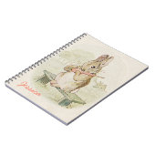 RABBIT DIE EEN KARROT EET, KUTE BUNNY NOTEBOOK NOTITIEBOEK (Linkerzijde)