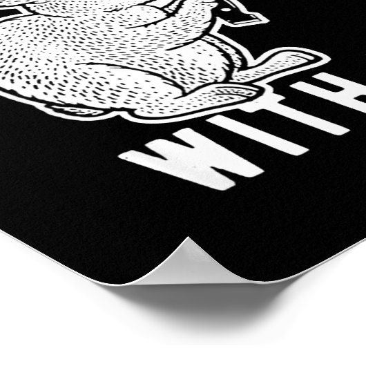 Rabbit Don't Fluff With Me  Poster (Hoek)