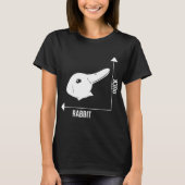 Rabbit Duck Graph Wiskunde Pasen T-shirt (Voorkant)