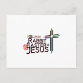 Rabbit Easter is een Christelijk geschenk van Jesu Feestdagenkaart (Voorkant)