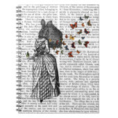 Rabbit en Butterfly Parasol 2 Notitieboek (Voorkant)