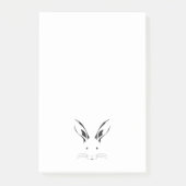 Rabbit Face Silhouette Post-it® Notes (Voorkant)