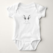 Rabbit Face Silhouette Romper (Voorkant)