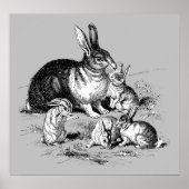 Rabbit Family - Archivering Print (Voorkant)