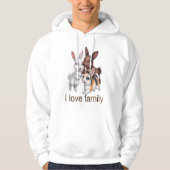 Rabbit family  hoodie (Voorkant)