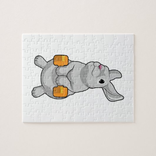 Rabbit Fitness Dumbbell Legpuzzel (Horizontaal)