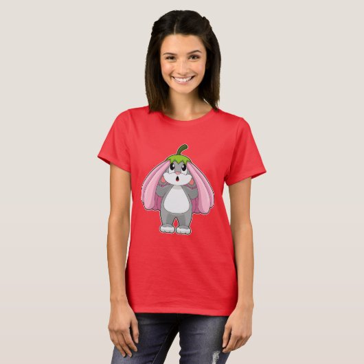 Rabbit Flower T-shirt (Voorkant volledig)
