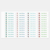 Rabbit Fox Owl Custom Personal Name Labels (Vel)