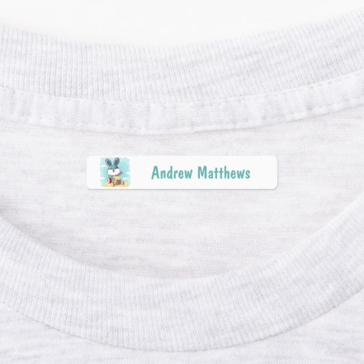 Rabbit Fox Owl Custom Personal Name Labels (Aangebracht)