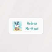 Rabbit Fox Owl Custom Personal Name Labels (Design 1)