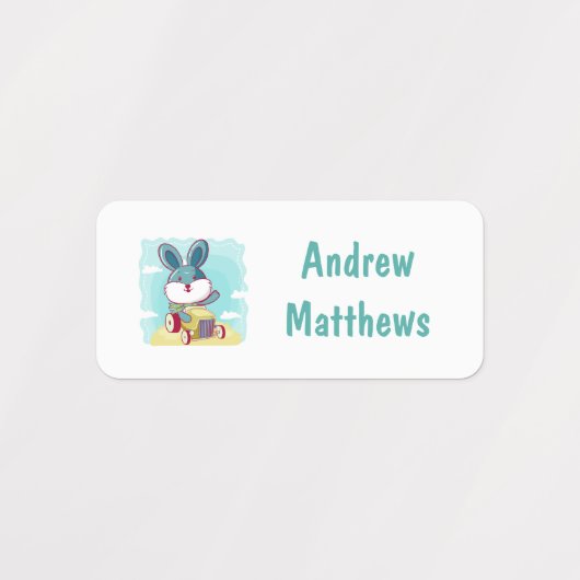 Rabbit Fox Owl Custom Personal Name Labels (Design 1)