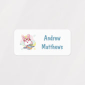 Rabbit Fox Owl Custom Personal Name Labels (Design 2)