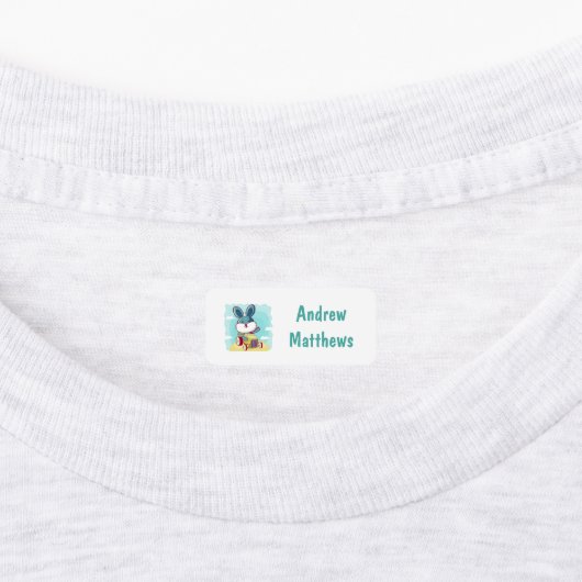 Rabbit Fox Owl Custom Personal Name Labels (Aangebracht)