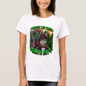 Rabbit Fury: Stijlvolle kat met Pistool T-shirt (Voorkant)