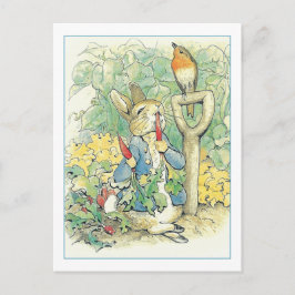 Rabbit Garden Carrots van Beatrix Potter Briefkaar Briefkaart