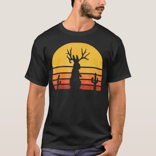 Rabbit Gift | 80 Jackalope Cryptid Rabbit T-shirt (Voorkant)
