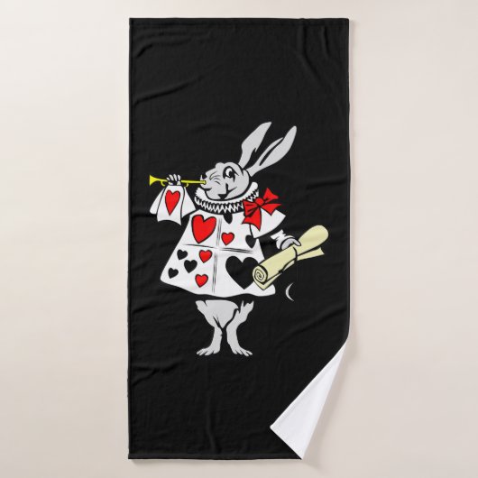 Rabbit Gift | Alice in Wonderland Rabbit Badhanddoek (Badhanddoek)
