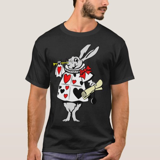 Rabbit Gift | Alice in Wonderland Rabbit T-shirt (Voorkant)