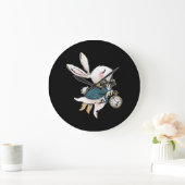 Rabbit Gift | Alice in Wonderland White Rabbit Grote Klok (Huis)