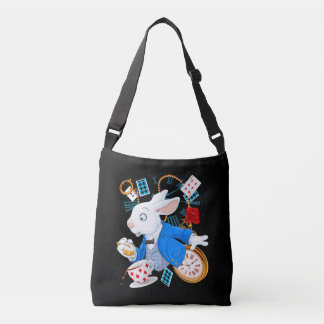 Rabbit Gift | Alice in Wonderland - witte konijn Crossbody Tas