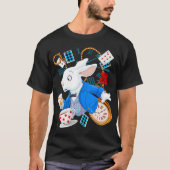 Rabbit Gift | Alice in Wonderland - witte konijn T-shirt (Voorkant)