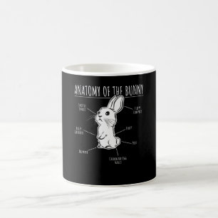 Rabbit Gift  Anatomie van Bunny Cute Rabbit Pet Lo Koffiemok