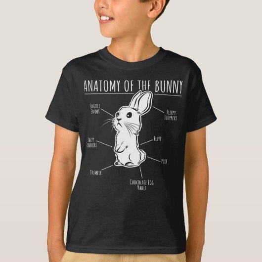 Rabbit Gift |Anatomie van Bunny Cute Rabbit Pet Lo T-shirt (Voorkant)