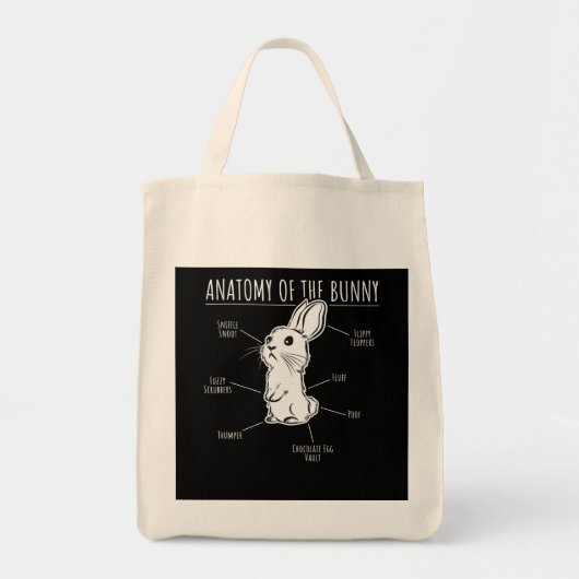Rabbit Gift |Anatomie van Bunny Cute Rabbit Pet Lo Tote Bag (Voorkant)