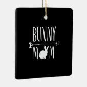 Rabbit Gift | Bunny Ma Funny White Rabbit Gift Keramisch Ornament (Rechts)