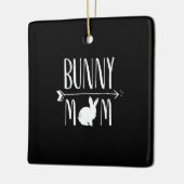 Rabbit Gift | Bunny Ma Funny White Rabbit Gift Keramisch Ornament (Links)