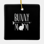 Rabbit Gift | Bunny Ma Funny White Rabbit Gift Keramisch Ornament (Voorkant)