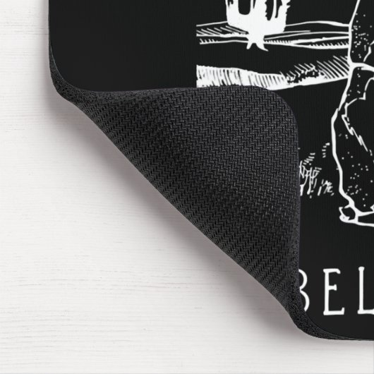 Rabbit Gift | Geloof Jackalope Muismat (Hoek)