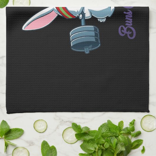 Rabbit Gift | Koolloopbaan bij konijnen Theedoek (Gevouwen)