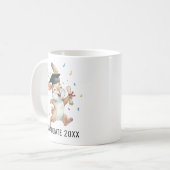 Rabbit Graduation Personalized Koffiemok (Voorkant links)
