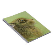 "Rabbit grazing" portret beeldende kunst notitiebo Notitieboek (Rechterzijde)