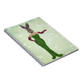 Rabbit Green Dress 2 Notitieboek (Rechterzijde)