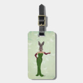 Rabbit Green Dress 3 Bagagelabel (Voorkant verticaal)