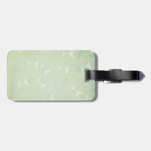 Rabbit Green Dress 3 Bagagelabel (Achterkant horizontaal)